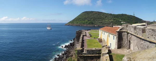 Oceanview Fort Sao Sebastiao Panoramic Shot Partial View Fort Mount — Fotografia de Stock