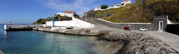 Fishing Port Town Panoramic Shot Porto Judeu Terceira Azores Portugal —  Fotos de Stock