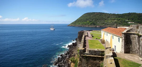 Oceanview Fort Sao Sebastiao Panoramic Shot Partial View Fort Mount — Foto Stock