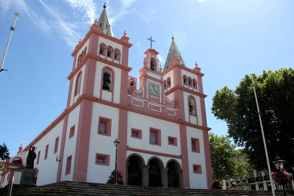 16Th Century Cathedral Angra Heroismo Main Facade Angra Heroismo Terceira — ストック写真