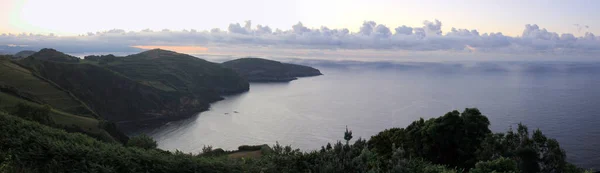 Peninsula Ponta Cintrao Northern Coast Sao Miguel Island View Sunset — Fotografia de Stock