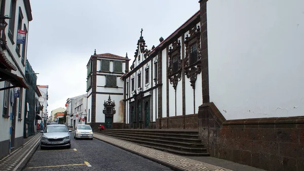 Santo Andre Convent Сьогодні Carlos Machado Regional Museum Розташований Самому — стокове фото