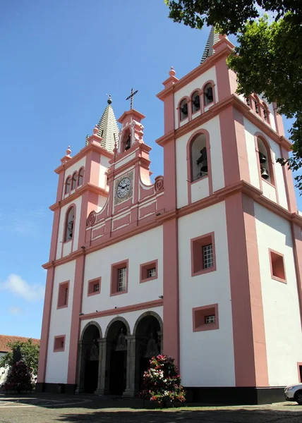 1500 Talets Katedral Angra Heroismo Huvudfasad Terceira Azorerna Portugal Juli — Stockfoto