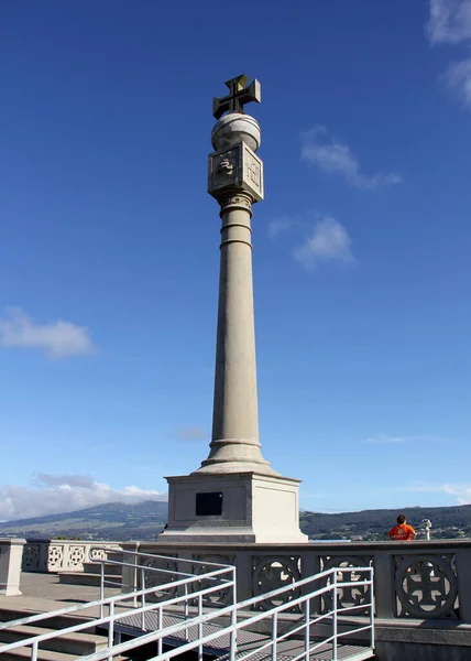 Peak Crosses Monument Dedicated Discovery Azores 1432 Installed 1932 5Th — Stockfoto