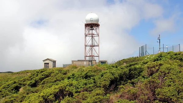 Communications Tower Summit Serra Santa Barbara Tallest Point Terceira Island — Stockfoto