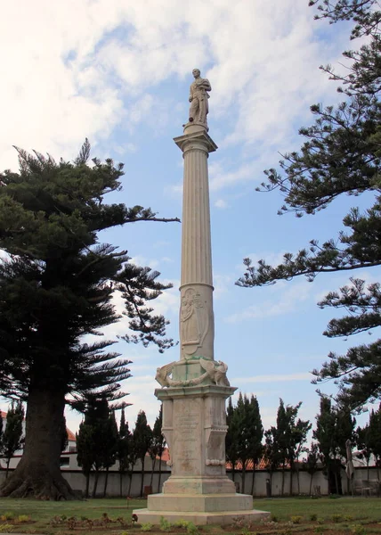 Monument Jose Silvestre Ribeiro 19Th Century Portuguese Politician Historian Municipal — Fotografia de Stock