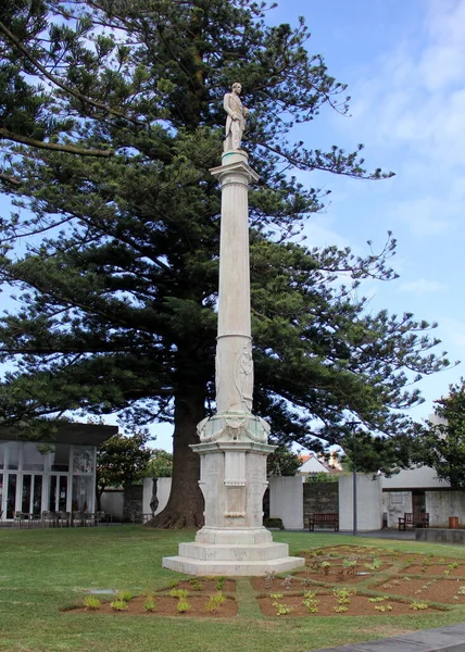 Monument Jose Silvestre Ribeiro 19Th Century Portuguese Politician Historian Municipal — Stok fotoğraf