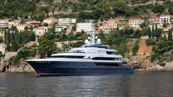 Queen Yacht Luxe Ancré Large Côte Dalmate Dubrovnik Croatie Septembre — Photo