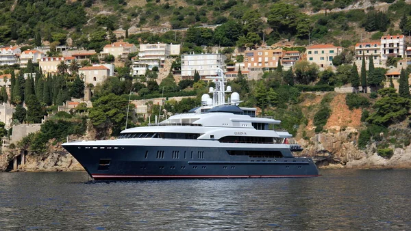 Queen Yacht Luxe Ancré Large Côte Dalmate Dubrovnik Croatie Septembre Image En Vente