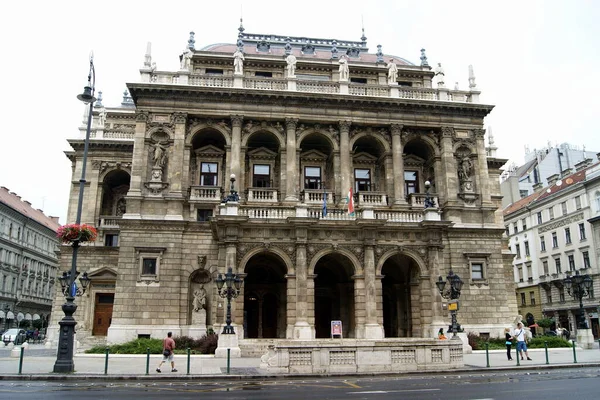 Ópera Estatal Húngara Construida Estilo Neorrenacentista Abrió Sus Puertas 1884 — Foto de Stock