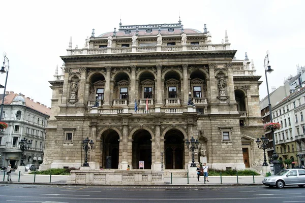 Ουγγρική Κρατική Όπερα Χτισμένη Νεο Αναγεννησιακό Στυλ Άνοιξε 1884 Βουδαπέστη — Φωτογραφία Αρχείου
