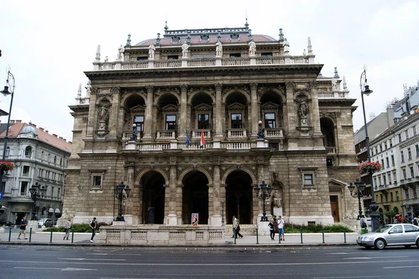 Ópera Estatal Húngara Construida Estilo Neorrenacentista Abrió Sus Puertas 1884 —  Fotos de Stock