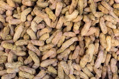 vegetarian food background of steamed ground peanut