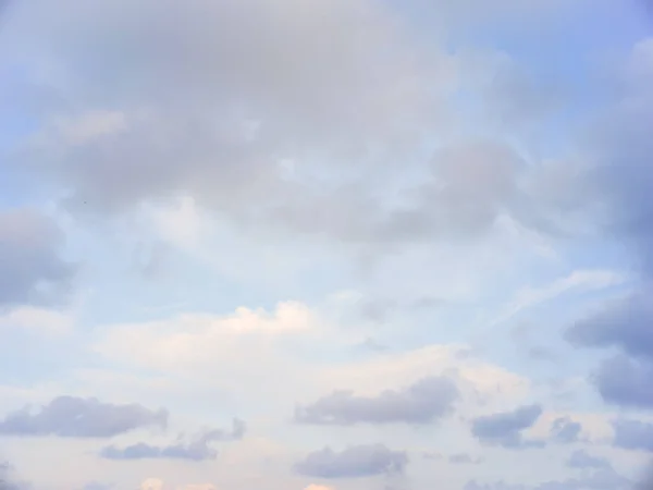 Natuurlijke Lucht Achtergrond Van Blauwe Bewolkte Hemel — Stockfoto