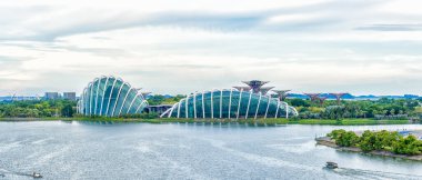 panoramic landscape scenery of garden by the bay singapore