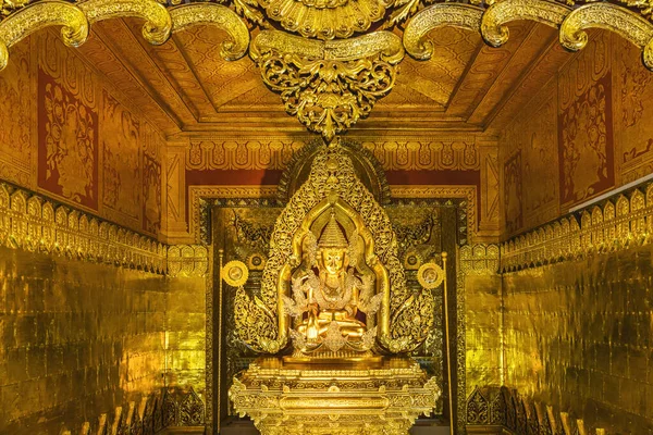 Mahar Shwe Thein Daw Buddha Statue Golden Buddha Statue Mahar —  Fotos de Stock