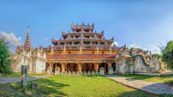 Пейзаж Монастыря Багая Амарапуре Мандалай Мьянма — стоковое фото