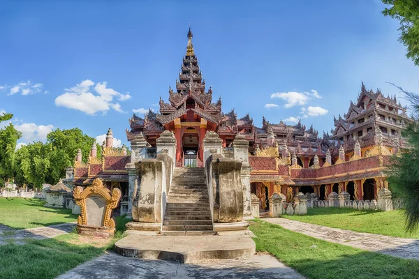 Τοπίο Τοπίο Της Μονής Bagaya Στο Amarapura Mandalay Μιανμάρ — Φωτογραφία Αρχείου