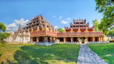 Landscape scenery of Bagaya monastery at Amarapura Mandalay Myanmar