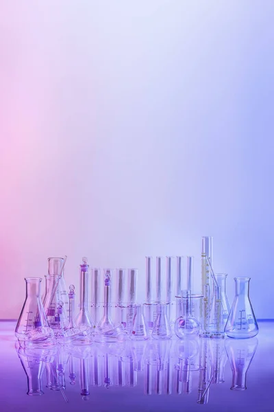 Composition Varieties Laboratory Glassware Scientific Research Experiment Chemistry Pharmaceutical Biotectnology — Fotografia de Stock
