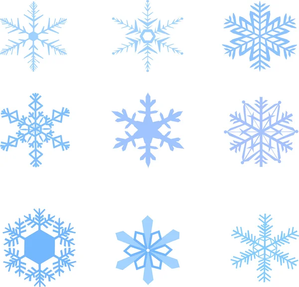 Copos de nieve — Vector de stock