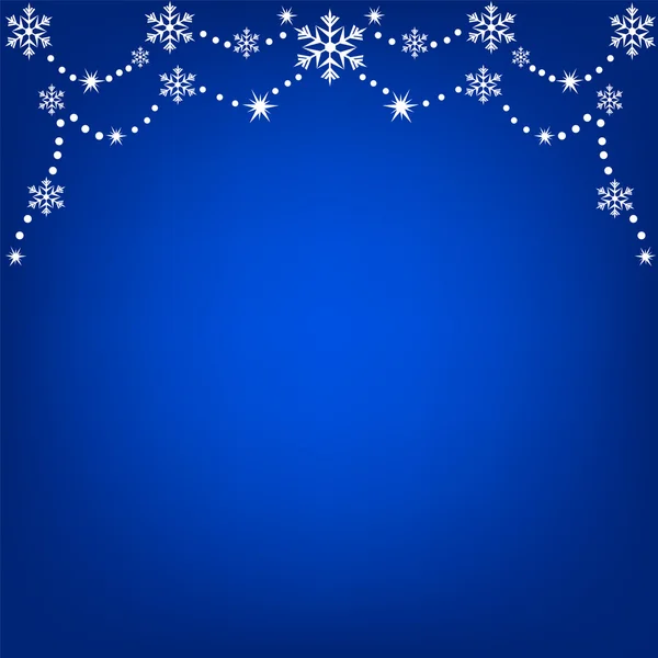 Hanging snowflakes — Stock Vector