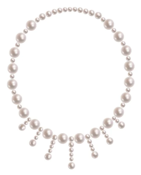 真珠のネックレス — ストックベクタ