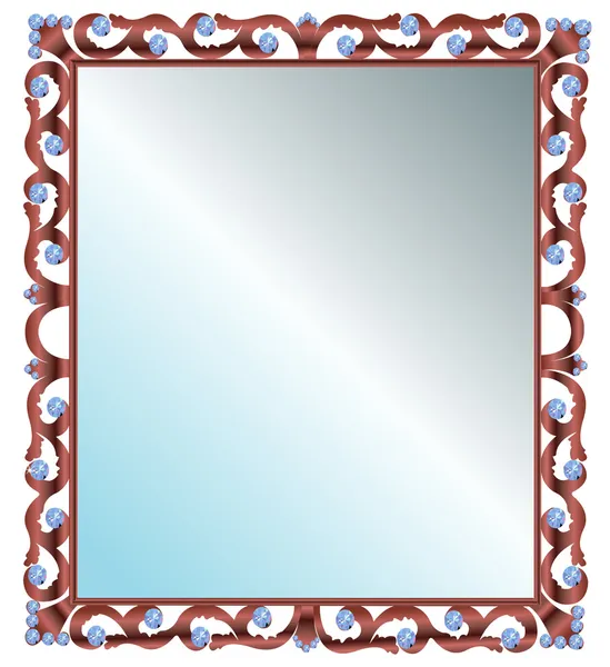 Spiegel in frame — Stockvector