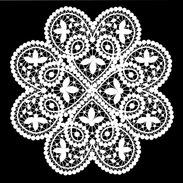 Lace doily — Stock Vector