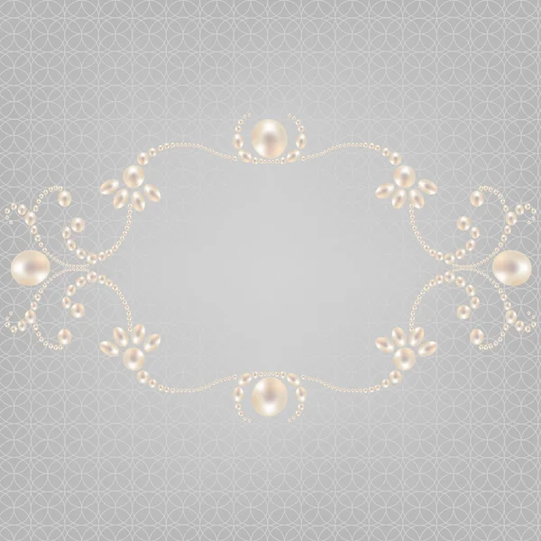 Cadre perle — Image vectorielle