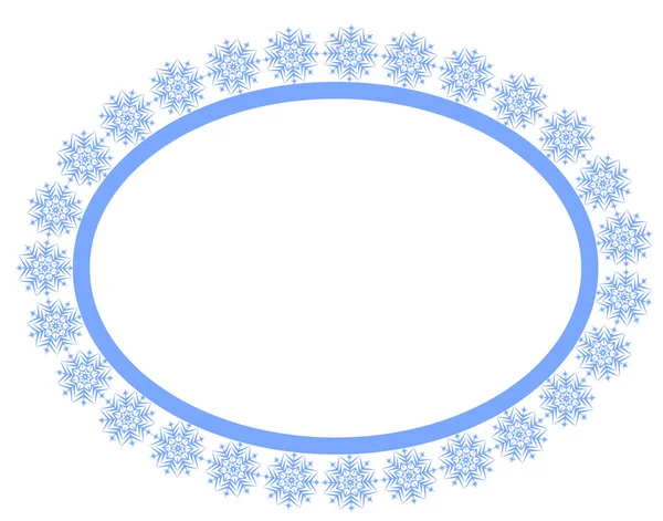 Quadro de flocos de neve — Vetor de Stock