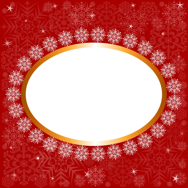 Snowflakes frame — Stock Vector