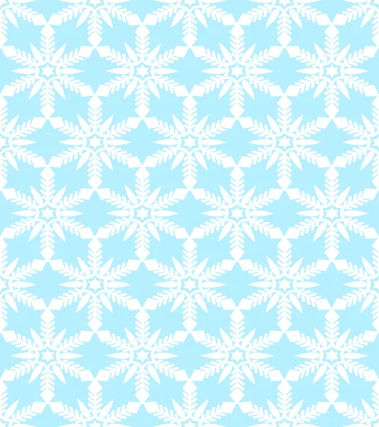 Naadloze sneeuwvlokken patroon — Stockvector