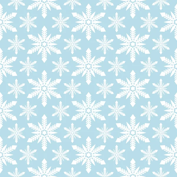 Seamless snowflakes pattern — Stock Vector