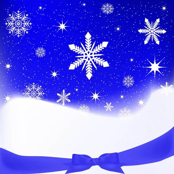 Blue Background with snowflakes — Stock Vector