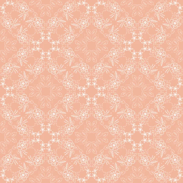 Outline floral pattern — Stock Vector