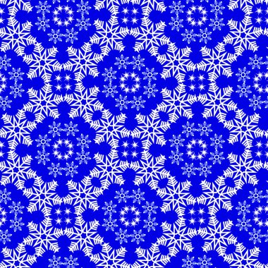 Dikişsiz snowflakes desen