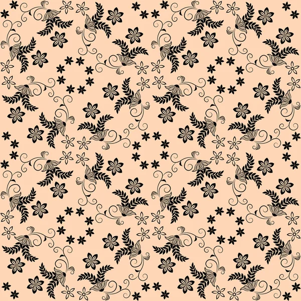 Patrón de encaje floral — Archivo Imágenes Vectoriales