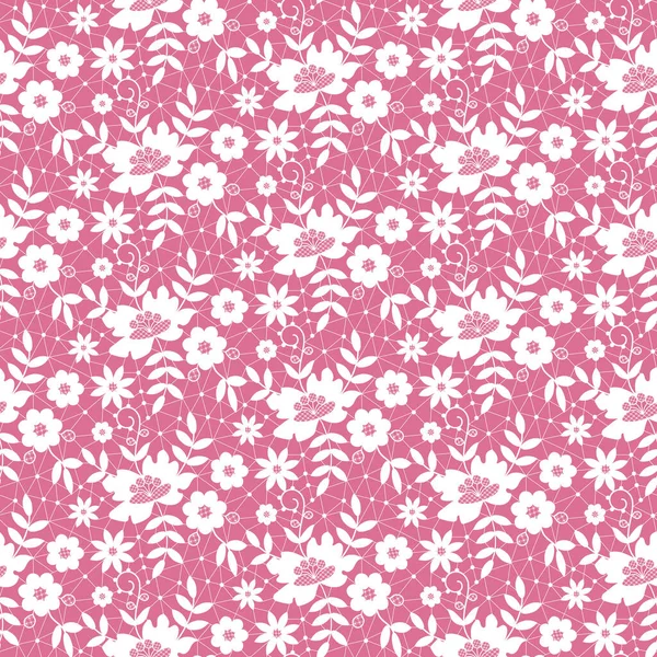 Encaje patrón floral — Vector de stock