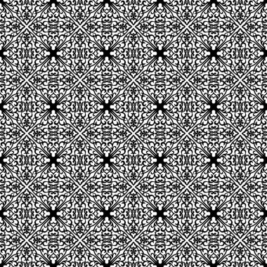 siyah dekoratif desen