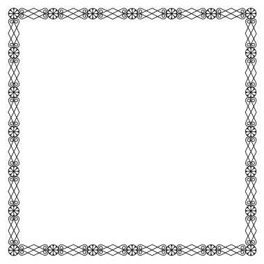 zarif siyah çerçeve