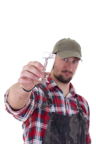 Man toasts — Stock Photo, Image