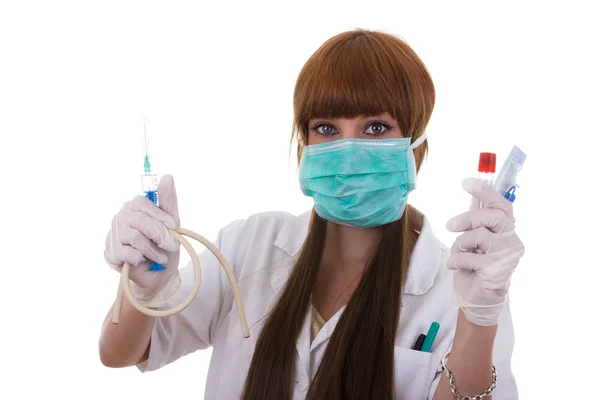 Nurse with accessories — Stock Photo, Image