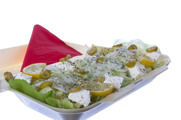 Gedeelte van salade — Stockfoto