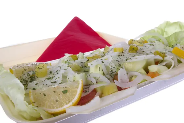 Salade met UI komkommer en citroen — Stockfoto