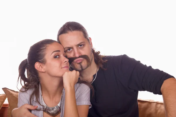 Casal engraçado — Fotografia de Stock