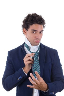 bağlı deneyimli adam kravat