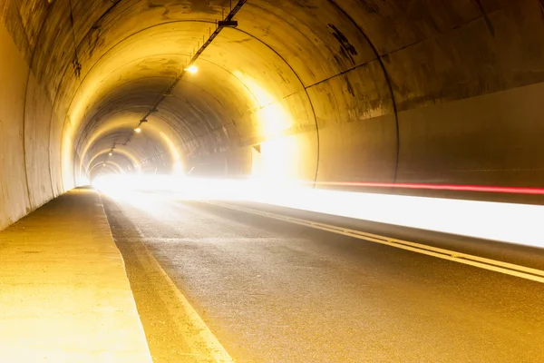 Tunnel with lights — Stock Photo, Image