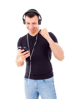 çalma listesi cep telefonu üzerinde çalıştırmak için yakışıklı olan başarılı