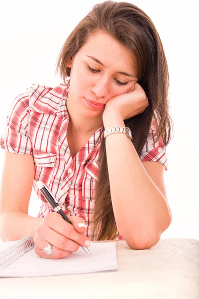 Thoughtful female student Stock Picture